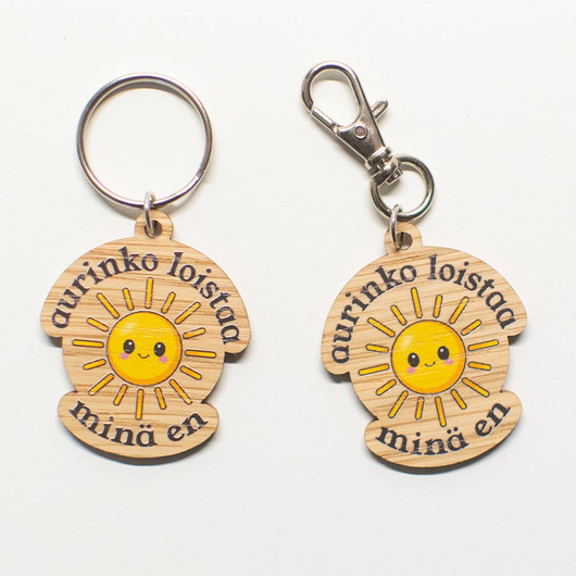 Aurinko loistaa, avaimenperä