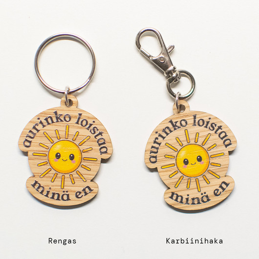 Aurinko loistaa, avaimenperä