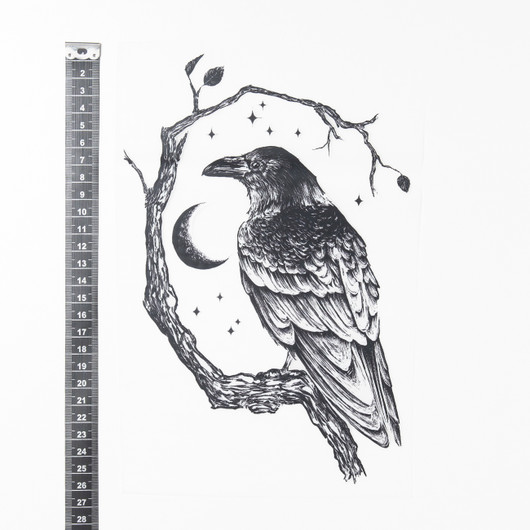 Korppi, silityskuva 17x25cm