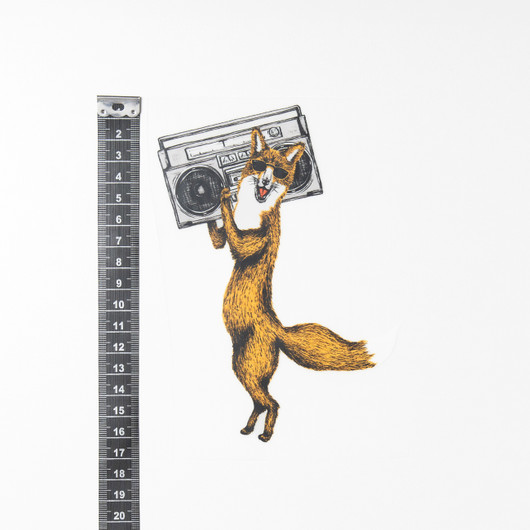 Old fox, silityskuva 13x16cm