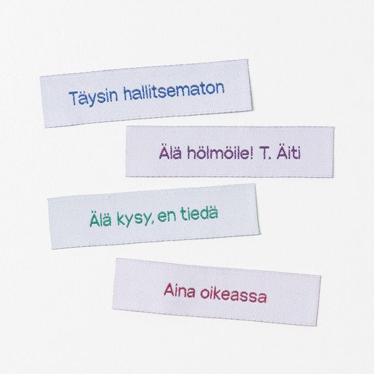 Äiti tietää, ompelumerkki setti