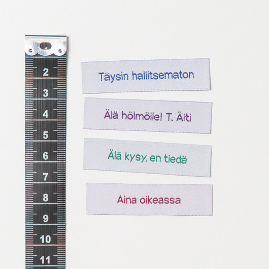 Äiti tietää, ompelumerkki setti