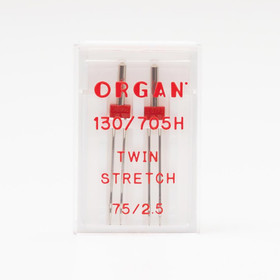 Organ Twin Stretch Kaksoisneula 2,5mm