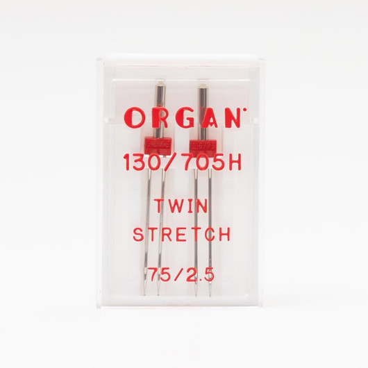 Organ Twin Stretch Kaksoisneula 2,5mm