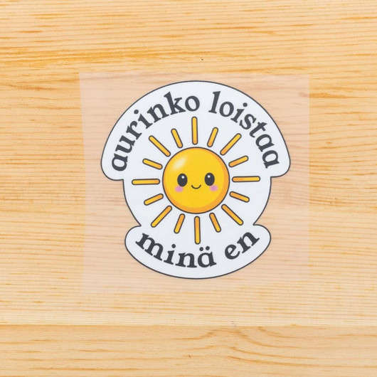 Aurinko loistaa, silityskuva 7x10cm