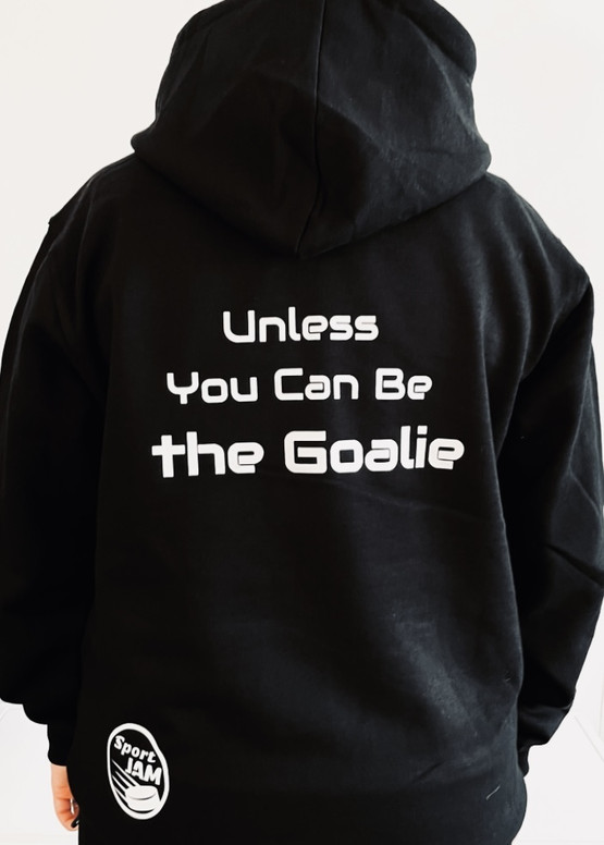 Goalie -huppari, Musta