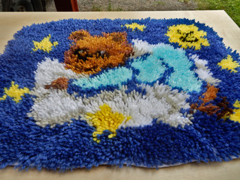 Nalle -kuvioinen Nukkamatto