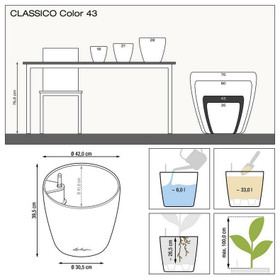 Classico Color 43cm altakasteluruukku