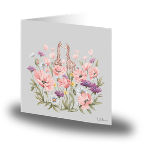 Kortti iso Kirahvit 15x15cm 