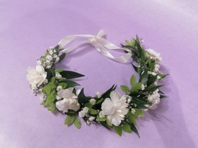Flower head wreath for baby