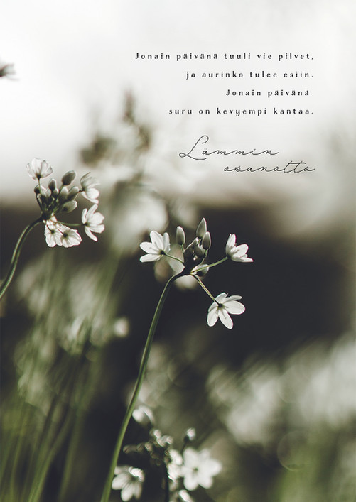 Book of Condolences white flowers