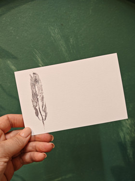 Card for farewell flowers