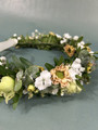 Flower head wreath for baby
