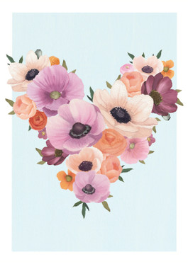 Card Flower Heart