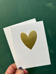 Card Golden Heart