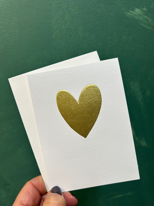 Card Golden Heart