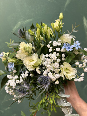 Sympathy Bouquet blue&white