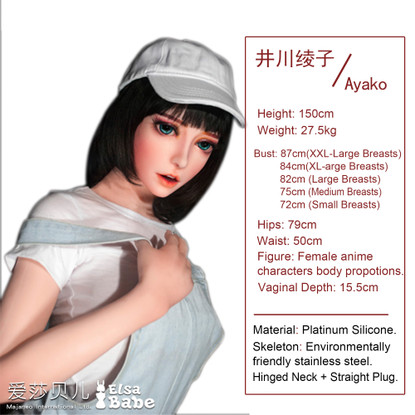 Ayako 150 cm Silikoninen Seksinukke – Bunny Girl Anime Elsa Babe
