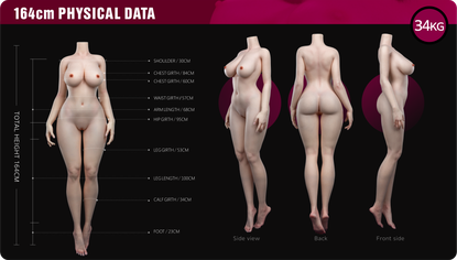Yelan 164 cm Silikoninen Seksinukke