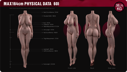 Yuna 164 cm Silikoninen Seksinukke