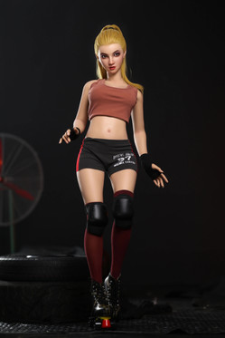 Ariana – 160cm sporttinen seksinukke D-kuppi, blondi silikoni