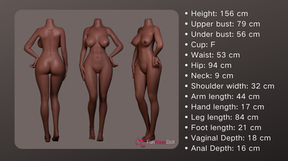 Leona 156 cm Silikoninukke 