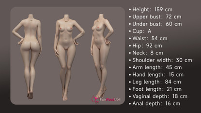 Mia – 159 cm Silikoni Seksinukke, Aidolla ihon tekstuurilla