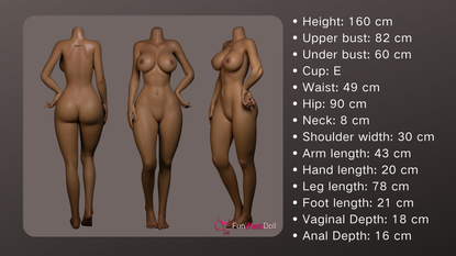 Sofia 160 cm – Realistinen seksinukke E-kupilla