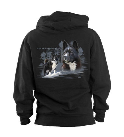 Karjalankarhukoira hupparitakki ja pipo tuotepaketti UUTUUS