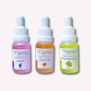 Kynsi- ja kynsinauhaöljy - Mango & Bergamotti, Grape, Orange — 3×15ml