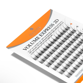 Eyelashes - VOLUME EXPRESS 2D - J-curl - 0,07mm - 9mm