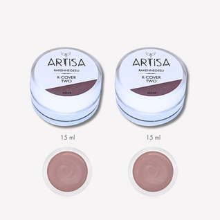 ARTISA X-Cover Two Rakennegeeli – 2 × 15 g Setti
