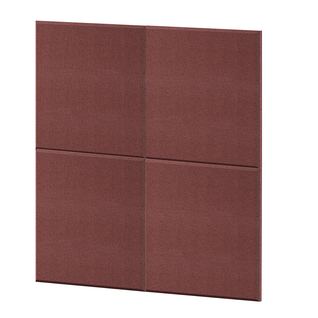 Akustiikkapaneeli IKON neliö 4 kpl, punainen