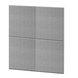 Akustiikkapaneeli IKON neliö 4 kpl, vaaleanharmaa