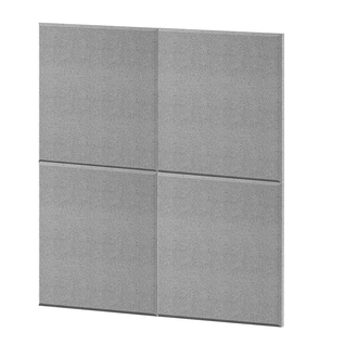 Akustiikkapaneeli IKON neliö 4 kpl, vaaleanharmaa