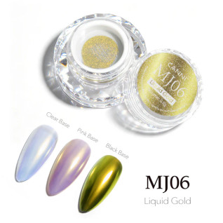 CANNI Chrome Powder MJ6 Liquide Gold 0.3 g – Nail Pigment