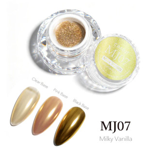CANNI Chrome Powder MJ7 Milky Vanilla 0.3 g – Nail Pigment