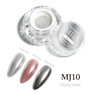 CANNI Chrome Powder MJ10 Glossy Silver 0.3 g – Nail Pigment