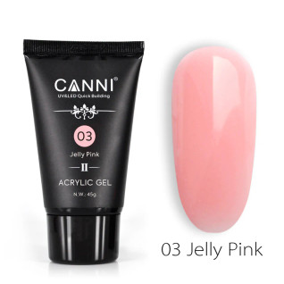 CANNI Poly Nail Gel 03 Jelly Pink 45 g – Polygel