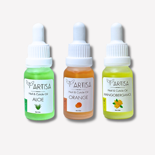 Kynsi- ja kynsinauhaöljy - Mango & Bergamotti, Orange, Aloe - 3×15ml