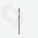 Diamond Nail Drill Bit - Staleks EXPERT - flame - red - 2,1 mm/ 8mm