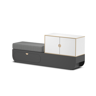 Pukeutumispenkki L, harmaa