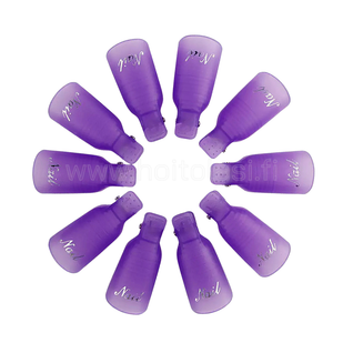 Gel Polish Remover Clips - Lila - 10pcs