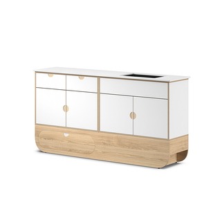 Ikon - Allaskaluste L Inox, tammi