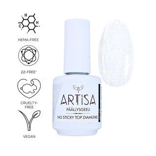 Päällysgeeli - ARTISA - No Sticky Top Diamond