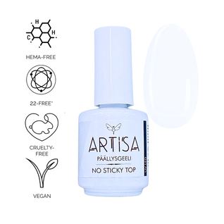 Päällysgeeli - ARTISA - No Sticky Top