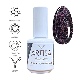 Top Gel - ARTISA - No Sticky Top Rose Gold