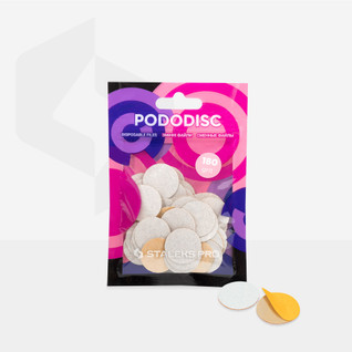 Pedikyyrilevy - Staleks PRO PODODISC M EXPERT 180grit - 50kpl