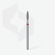 Diamond Nail Drill Bit - Staleks EXPERT - flame - red - 2,3 mm/10mm