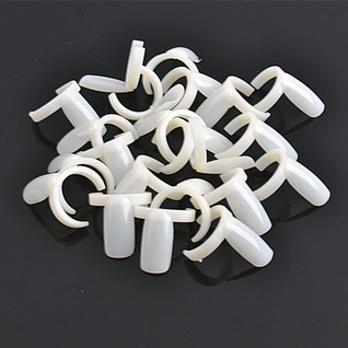 Nail Color Display - ring - natural - 50pcs